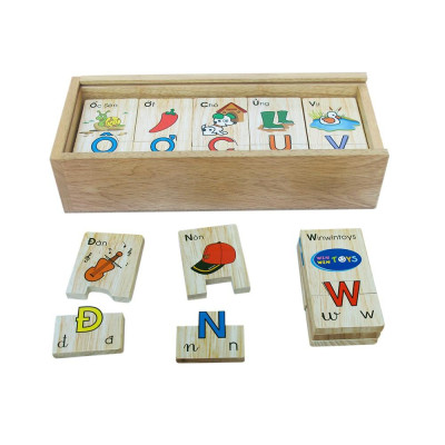 Đồ chơi gỗ Winwintoys 64312 tìm chữ cái tiếng Anh | Phát triển trí tuệ và tư duy | Đạt tiêu chuẩn CE và TCVN