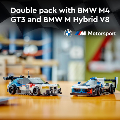 LEGO SPEED CHAMPIONS 76922 Đồ chơi lắp ráp Siêu xe BMW M4 GT3 & BMW M Hybrid V8 (676 Chi Tiết)