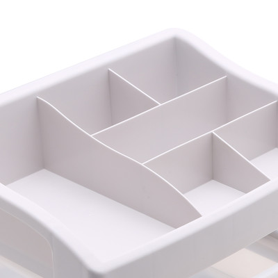 Kệ đựng mỹ phẩm, đồ trang điểm nhựa 4 tầng trong suốt kích thước 27x24x16 cm