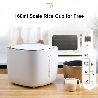 Thùng Đựng Gạo Cao Cấp 5kg & 10kg - Thùng Đựng Gạo Nắp Đậy Thông Minh, Thiết Kế Hiện Đại & Đẹp Mắt, Chất Liệu ABS &PP An Toàn Chống Nước, Chống Ẩm Mốc, Mối Mọt - Hàng Nhập Khẩu