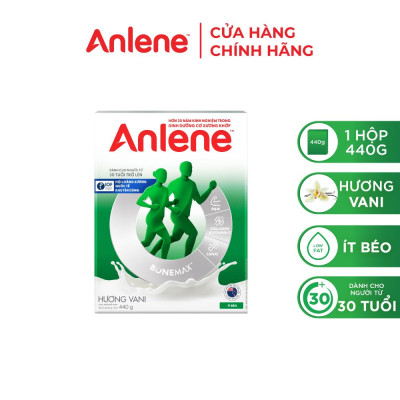 Sữa Bột Anlene Hương Vanilla (Hộp Giấy 440g)