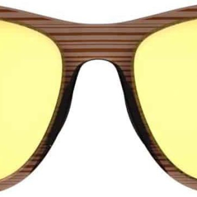 Kính mát thể thao Unisex Tifosi Swank - Gọng Woodgrain, Tròng Smoke Yellow
