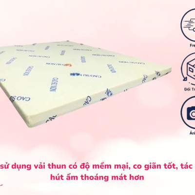 Nệm Cao Su Non America Đệm Cao Su Tổng Hợp Hàng Chính Hãng Đủ Size 1m Đến 1m8 Dày 10cm