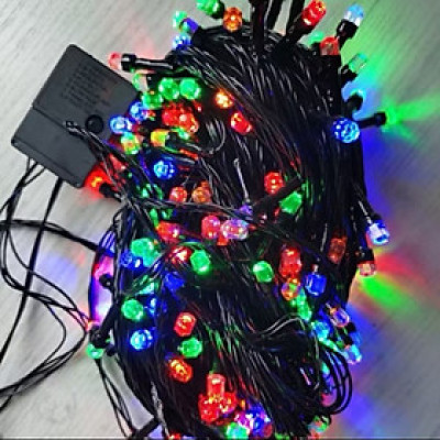 CUỘN DÂY LED TRANG TRÍ DÀI 40M NHẤP NHÁY NHIỀU MÀU BÓNG KIM CƯƠNG CỰC ĐẸP