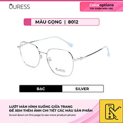Gọng kính cận 8012 chất liệu memory titan thời trang mắt kính OURESS nam nữ siêu nhẹ siêu bền