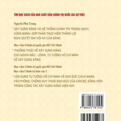 Tài liệu nhận thức và triển khai công tác xây dựng Đảng về chính trị, tư tưởng, đạo đức trong giai đoạn hiện nay - bản in 2024