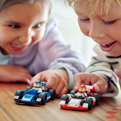 LEGO CITY 60464 Đồ Chơi Lắp Ráp Trạm Đua Xe F1 (92 Chi Tiết)