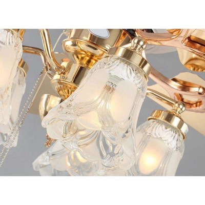 quạt trần trên nhà Đèn chùm thiết kế Châu mỹ - GRE71 DT