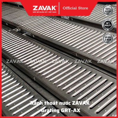 Rãnh Thoát Nước Inox 304 ZAVAK Grating GRT-AX257 inox 304 (modun 1.2m)
