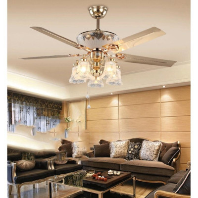 quạt trần trên nhà Đèn chùm thiết kế Châu mỹ - GRE71 DT