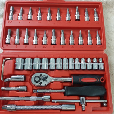 Bộ đồ nghề dụng cụ sửa chữa đa năng 46 món tiện ích, đa năng, dùng để sửa chữa xe cộ, đồ gia dụng trong gia đình - Hàng chính hãng