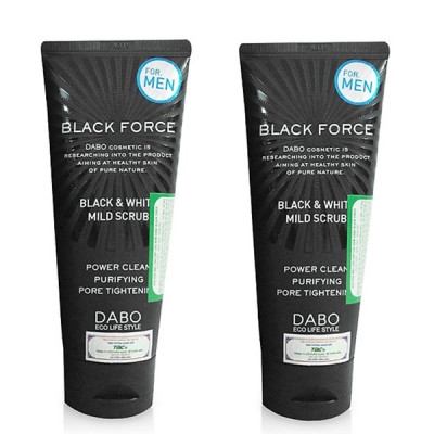 Sữa rửa mặt Nam Dabo Black Force Men Hàn Quốc 120ml Tặng Móc khoá
