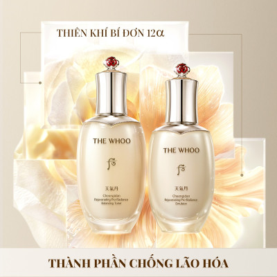 Bộ tái sinh làn da phiên bản nâng cấp The Whoo Cheongidan Rejuvenating Pro-radiance 2pcs Set