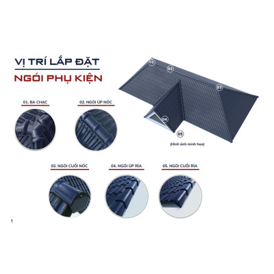 Ngói chạc 3y tráng men cao cấp CASA PRO, chống thấm, chống rêu mốc - Hoa Sen Home - Hàng chính hãng