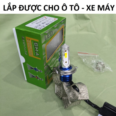 Khám Phá Đèn Pha Ô Tô Xe Máy BMA F5: Cos Vàng & Pha Trắng Siêu Sáng - Lăp Như Zin Không Cần Độ Chế