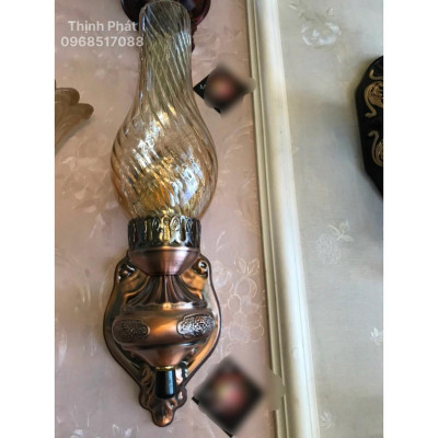 THANH LÝ XẢ KHO - ĐÈN TƯỜNG DẦU MÀU CÀ PHÊ F154 - TẶNG KÈM BÓNG LED CHUYÊN DỤNG