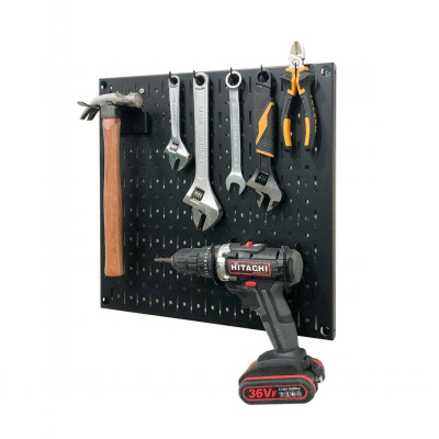 Bảng treo dụng cụ SMLIFE Pegboard cơ khí SQ – Đen