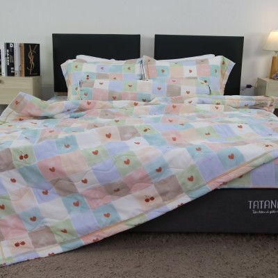 Bộ Ga 4 món Cotton Đũi Tatana mền mịn, thoáng mát 