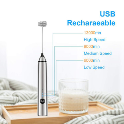 Máy tạo bọt cafe, sữa, đánh trứng mini cầm tay MFB1501D kích thước nhỏ gọn, tiện dụng - Hàng Nhập Khẩu