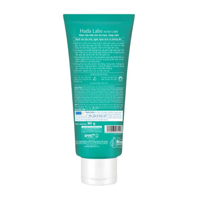 Kem Rửa Mặt Hada Labo Sạch Sâu Và Ngăn Ngừa Mụn Acne Care Calming Cleanser 80g