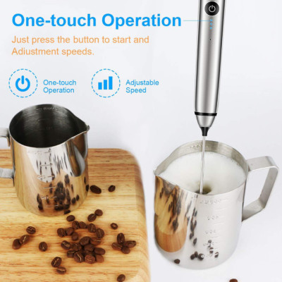 Máy tạo bọt cafe, sữa, đánh trứng mini cầm tay MFB1501D kích thước nhỏ gọn, tiện dụng - Hàng Nhập Khẩu
