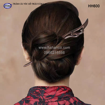 Trâm cài tóc bằng gỗ Cẩm Lai/Trắc (Đủ kiểu dáng) HH600 - phong cách cổ trang, điêu khắc sang chảnh HOT TREND cho nữ  - HAHANCO