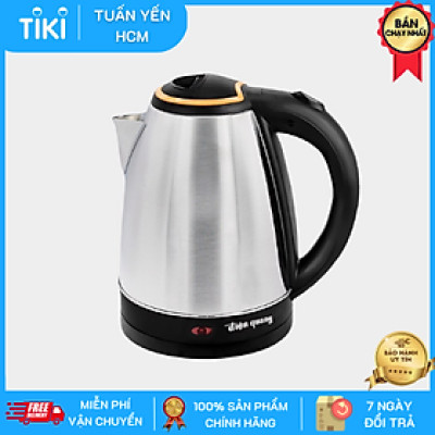 Ấm đun nước siêu tốc Điện Quang ĐQ EKT06 1518 BL (1500W, 1.8L, inox 201, nhựa PP màu đen) - Hàng chính hãng