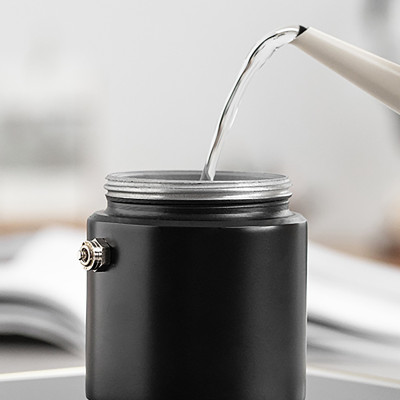 Bình pha cà phê Traveller Moka Pot nhôm CAFE DE KONA