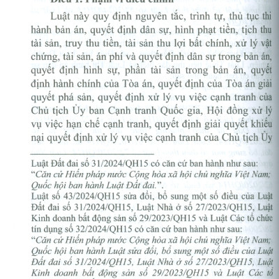 Luật Thi Hành Án Dân Sự (Sửa Đổi, Bổ Sung Năm 2014, 2018, 2020, 2022, 2024) 
