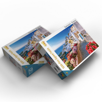 Santorini, Greece - Bộ Tranh Ghép Hình Minh Châu 1500 Mảnh Kích Thước 60x80cm