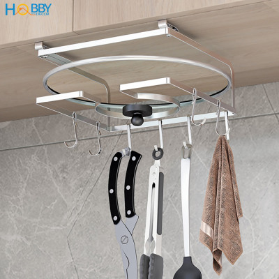Giá treo nắp vung, thớt gắn vào thành tủ bếp Hobby Home Decor NVTT