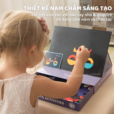 Xếp Hình Nam Châm Mideer Magenetic Game, Bộ đồ Chơi Tư Duy Trí Tuệ Cho Bé 2 3 4 5 Tuổi