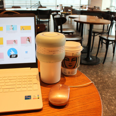 MÁY LỌC KHÔNG KHÍ KHỬ KHUẨN, KHỬ MÙI Ô TÔ - CHÍNH HÃNG HÀN QUỐC APC AIR DOCTOR TUMBLER