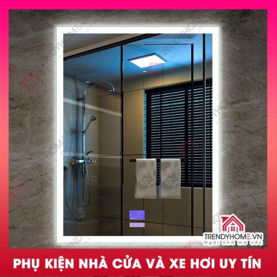 Gương Led cảm ứng Gương nhà tắm thông minh Gương bluetooth 70 x 50 Trendy Car & Home