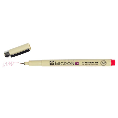 Bút Đi Nét Sakura Pigma Micron 03 XSDK03#19 - Màu Đỏ