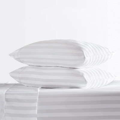 Vải CVC Sọc Trắng 3cm MYM Chuyên Dùng May Chăn Ga Gối, Mềm Mịn, Thoáng Mát Hàng Nhập Khẩu Khổ (3m x 2m8)