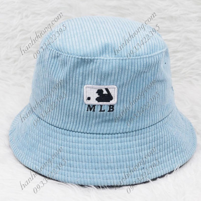 Mũ bo cụp mũ bucket vành cụp nhung đũa thêu chữ vành rộng 6 cm phù hợp cho nữ