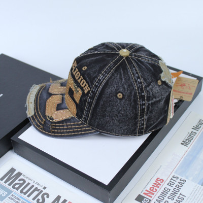 Nón nam, mũ lưỡi trai Ông Địa 35 phối vải jeans form đẹp thời trang đường phố