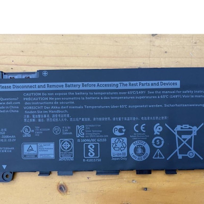 Pin Tương Thích Cho Laptop Dell Inspiron 13 5370 7370 7373 7380 7386 Vostro 13-5370-D1505G- F62G0 - Hàng Nhập Khẩu New Seal TEEMO PC TEBAT65
