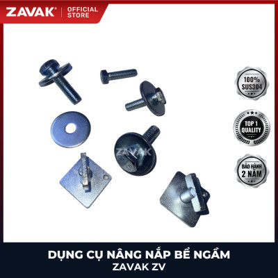 Dụng Cụ Nâng Nắp Bể Ngầm Inox ZAVAK ZV200 (<200kg) Phụ Kiện Mở Khóa Bulong Nắp Bể Âm Sàn