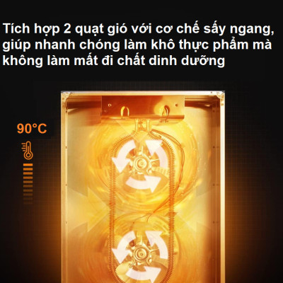 Máy sấy thực phẩm chuyên nghiệp dung tích 100 lít, 16 khay. Thương hiệu Mỹ cao cấp Septree ST-02 - HÀNG NHẬP KHẨU