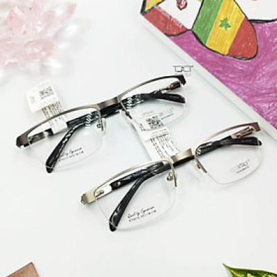 GỌNG KÍNH NAM, PHOM VUÔNG  GỌNG NỮA KHUNG THỜI TRANG HÀN QUỐC ESSENTIALS E70010