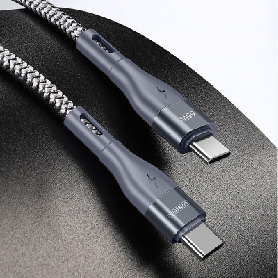 Cáp sạc nhanh 2 đầu Type C 65W dài 1m chính hãng Duzzona cho iPhone, iPad, Macbook, SamSung, OPPO, Xiaomi, Huawei... - Hàng chính hãng