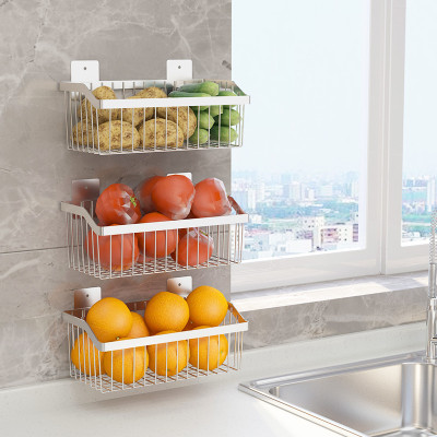 Kệ để gia vị rau củ quả dán tường inox 304 Hobby home decor KTC