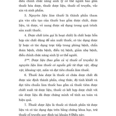 Luật Dược năm 2016 ( Sửa đổi, bổ sung năm 2018,2024)