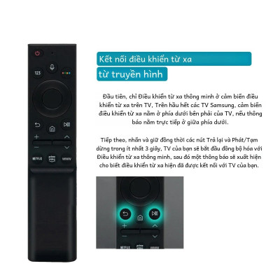 Điều khiển tivi giọng nói dành cho Samsung - Remote tivi dành cho samsung 4k smart - Điều khiển từ xa tivi ss - Hàng Nhập Khẩu
