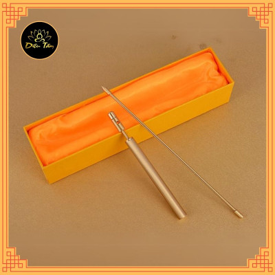 Thước Tầm Long Bằng Đồng Cao Cấp, Gậy Tầm Long Mạch Đũa Tầm Long Dạng Gập Đo Lường Hướng Tốt Phong Thủy