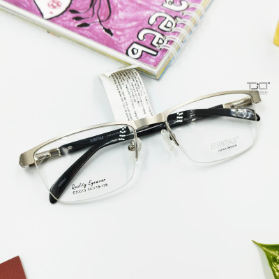 GỌNG KÍNH NAM, PHOM VUÔNG  GỌNG NỮA KHUNG THỜI TRANG HÀN QUỐC ESSENTIALS E70010