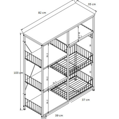 Kệ để lò vi sóng 192 loại khung thép sơn tĩnh điện chống gỉ và bong tróc, mặt gỗ lõi xanh phủ melamine chống nước