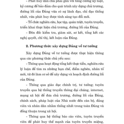 Tài liệu nhận thức và triển khai công tác xây dựng Đảng về chính trị, tư tưởng, đạo đức trong giai đoạn hiện nay - bản in 2024